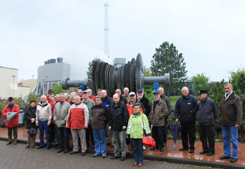 Abschlussbild vor dem AKW mit einer aufgestellten Niederdruckturbine!